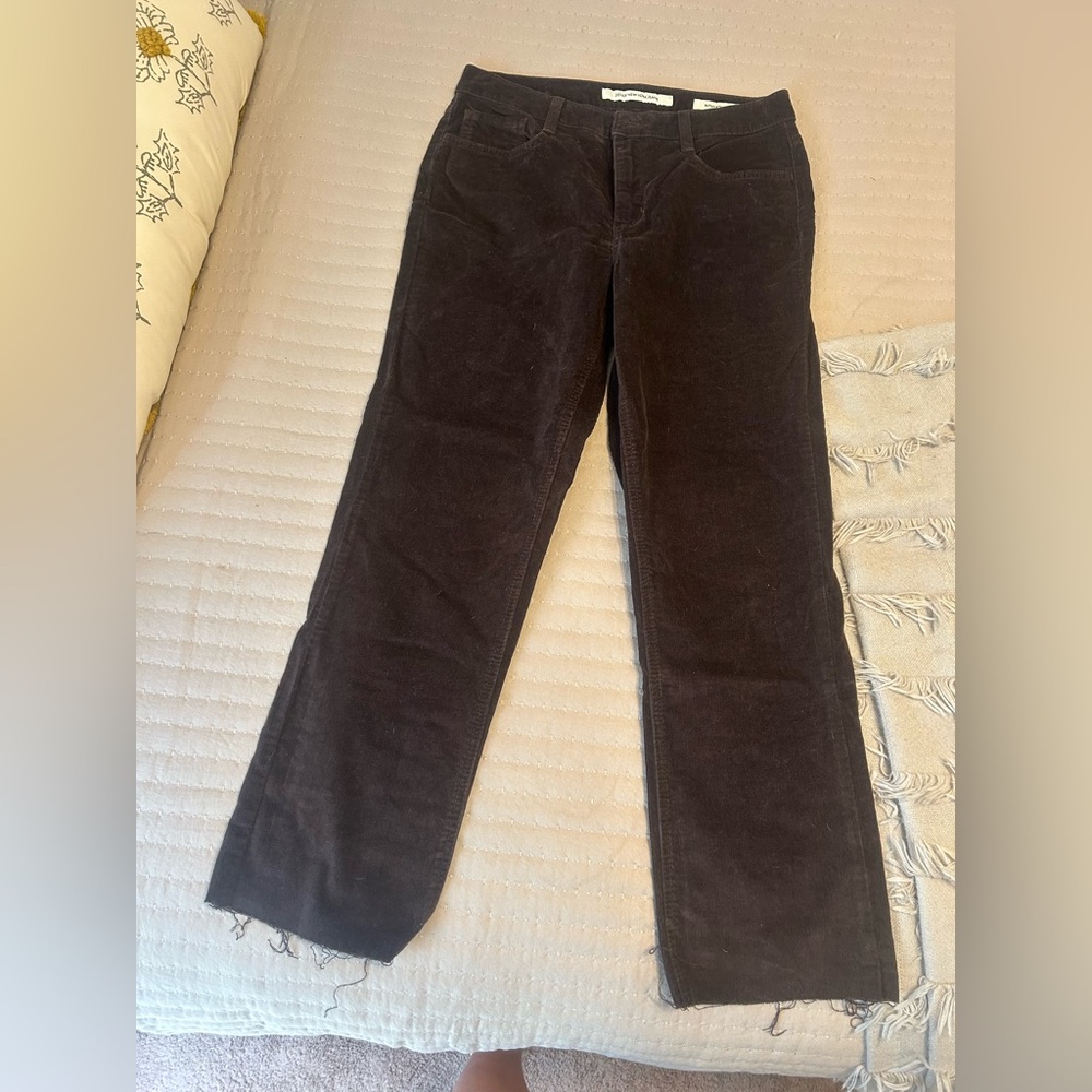 Jones New York Chocolate Corduroy Trousers